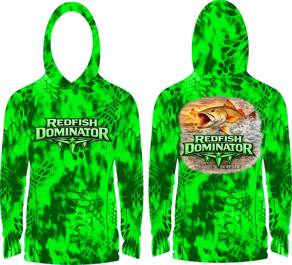 Redfish Dominator Hooded Fishing Shirt