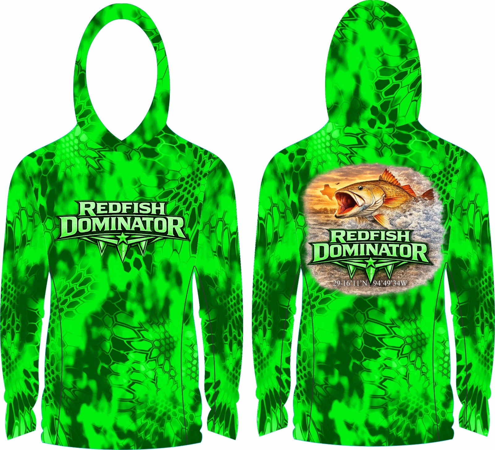 Redfish Dominator Hooded Fishing Shirt