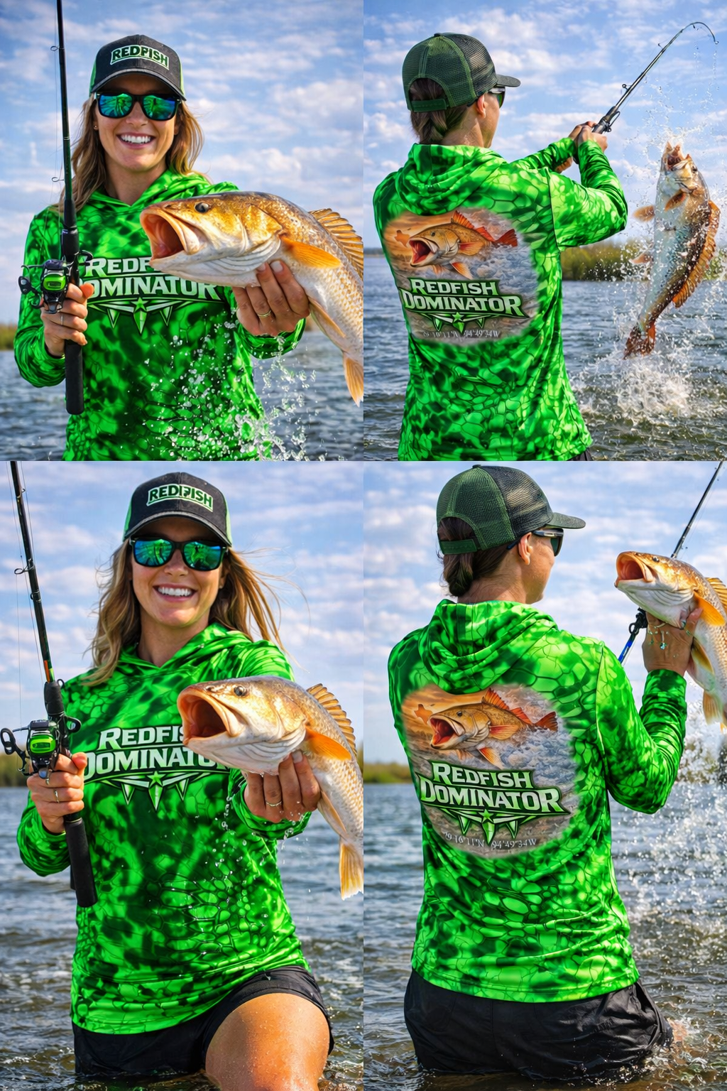 Redfish Dominator Hooded Fishing Shirt