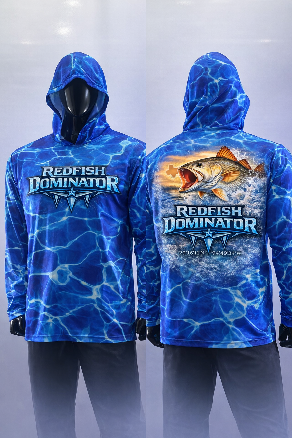 Redfish Dominator Hooded Fishing Shirt